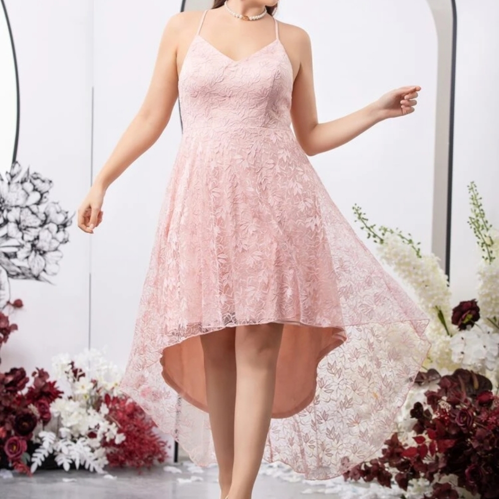 Pink High Low Cami Dress